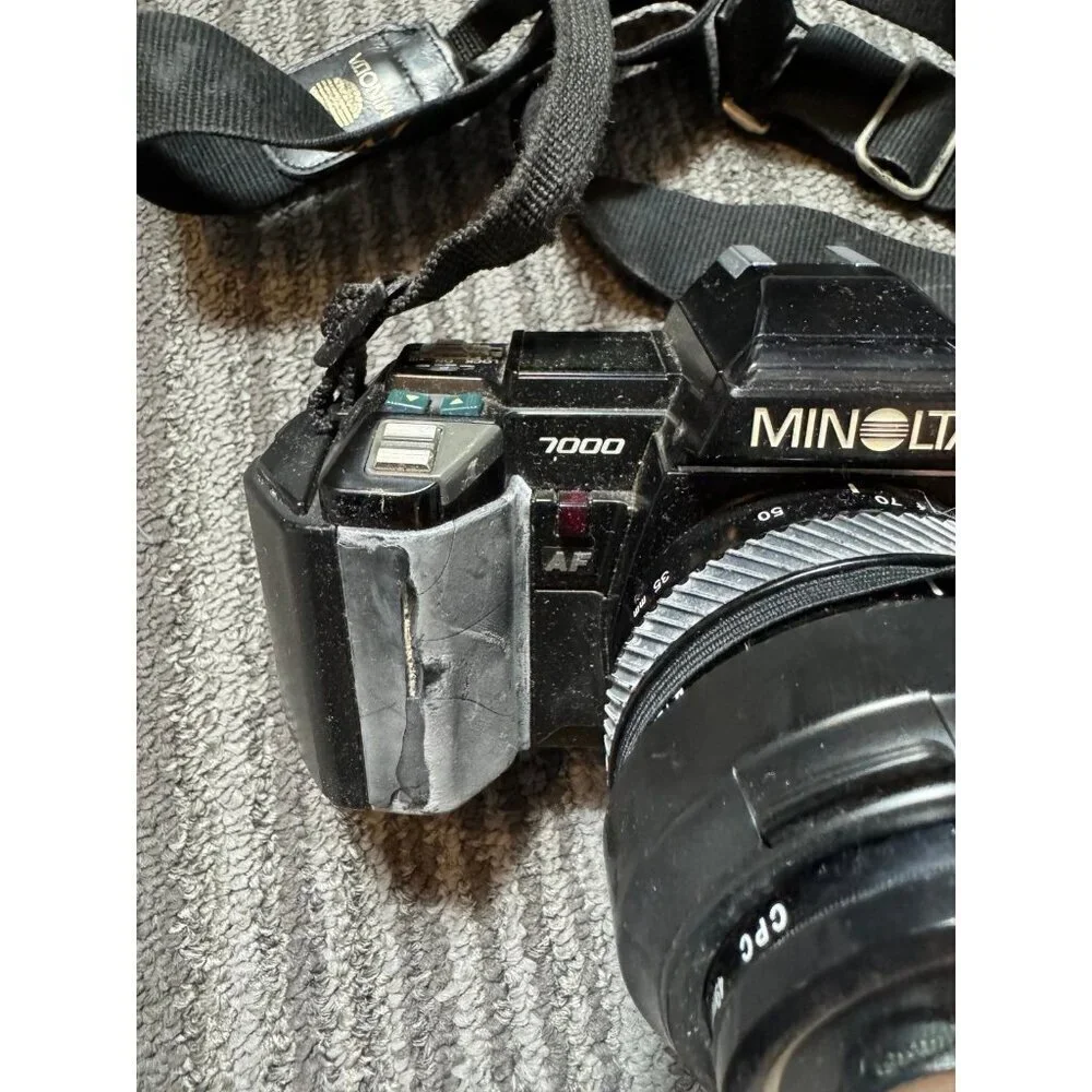 Vintage Minolta Maxxum 7000, a 35mm film SLR camera